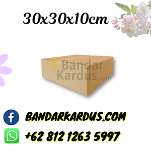 KARDUS | KARTON | DUS BOX POLOS 30x30x10CM | KARDUS PACKING I SINGLE WALL