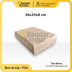 BAHAN KERAS KUAT KARDUS ARSIP UK.36X25X8CM BOX DUS KOTAK ARSIP PAJAK