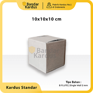 kardus packing polos kecil uk.10x10x10 cm