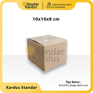Kardus polos packing uk.10x10x8 cm