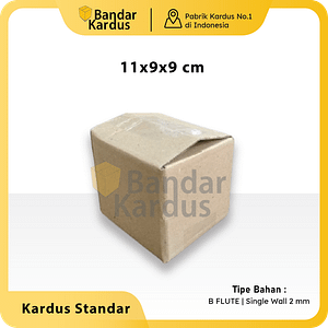 kardus packing kecil polos uk.11x9x9 cm