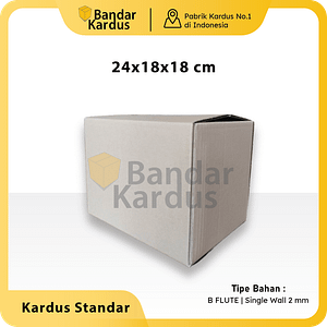 KARDUS | KARTON | DUS BOX POLOS 24x18x18CM | KARDUS PACKING I SINGLE WALL