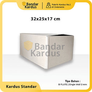 KARDUS BOX KARTON POLOS UK 32x25x17cm KARDUS PACKING
