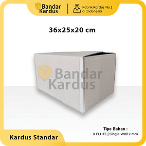 KARDUS BOX KARTON POLOS UK 36x25x20cm KARDUS PACKING