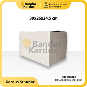 KARDUS BOX KARTON POLOS UK 39x26x24,5cm KARDUS PACKING