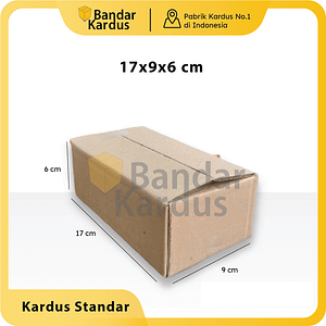 KARDUS BOX KARTON POLOS UK 17x9x6cm KARDUS PACKING