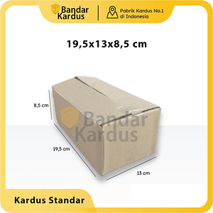 termurah kardus polos uk 19,5x13x8,5cm packing baru