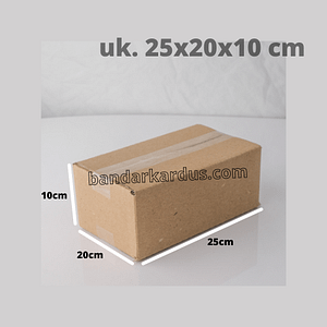 kardus packing polos uk. 25x20x10 cm