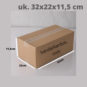 KARDUS BOX KARTON POLOS UK 32,5x22x11,5cm KARDUS PACKING