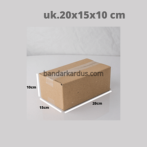 kardus packing polos uk. 20x15x10 cm