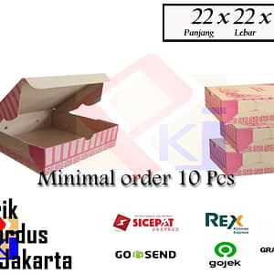 kardus makanan cetak uk.22x22x7 cm