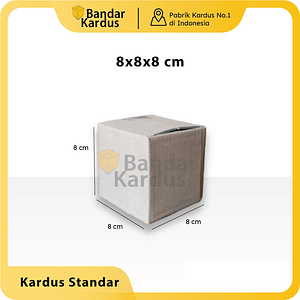 kardus packing kecil uk. 8x8x8 cm