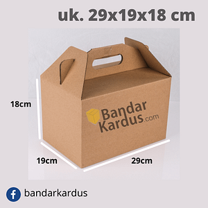 box jinjing polos baru uk. 29x19x18 cm