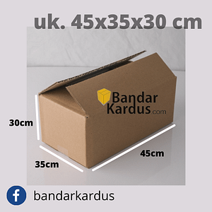 kardus packing polos uk. 45x35x30 cm