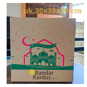 kardus parcel lebaran / kardus idul fitri uk. 30x30x30cm