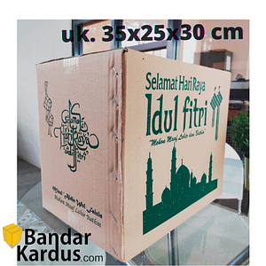 kardus parcel lebaran / kardus idul fitri uk. 35x25x30cm