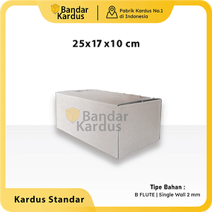 kardus packing polos uk. 25x17x10cm