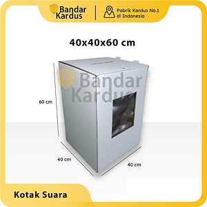 kardus kotak suara pilkades polos uk. 40x40x60cm double wall polos