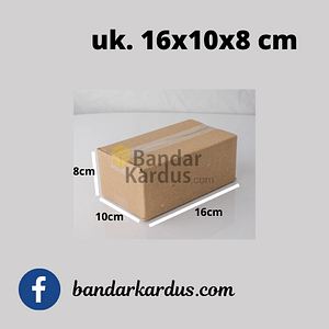 kardus packing kecil uk. 16x10x8cm