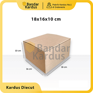 KARDUS CORRUGATED 18x16x10CM | DIE CUT | KOTAK KARTON | BOX PACKING SOUVENIR PIZZA