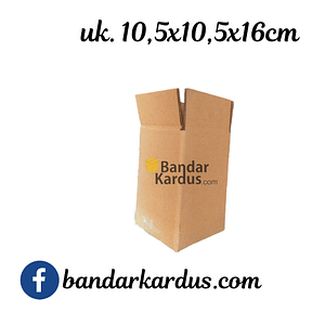 kardus packing double wall uk.10,5x10,5x16cm polos baru