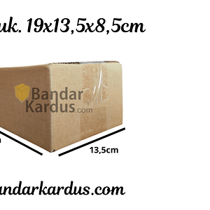 kardus packing polos uk. 19x13,5x8,5cm