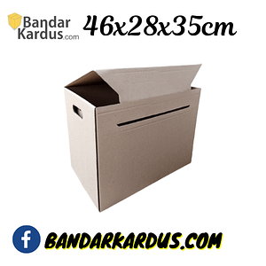 Dus Arsip / Box File / Box Dukumen Karton Arsip Besar Polos (Ukuran 46x28x35cm)
