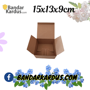 Kardus Die Cut Aksesoris Polos 15x13x9cm Single Wall