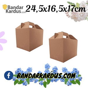 KARDUS JINJING LAKBAN POLOS | KARTON | DUS BOX POLOS 24,5x16,5x17CM | KARDUS PACKING DIECUTE