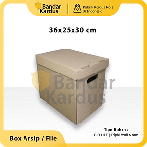 Box File 36x25x30cm Kardus/Arsip Diecut/Arsip/File/filebox/arsipbox/document
