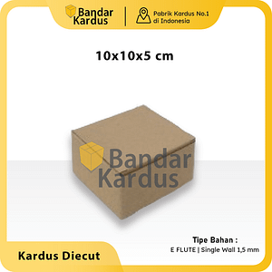 KARDUS CORRUGATED 10x10x5CM | DIE CUT | KOTAK KARTON | BOX PACKING SOUVENIR PIZZA
