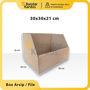 KARDUS BIN BESAR BOX STANDAR UK. 30x30x21 CM