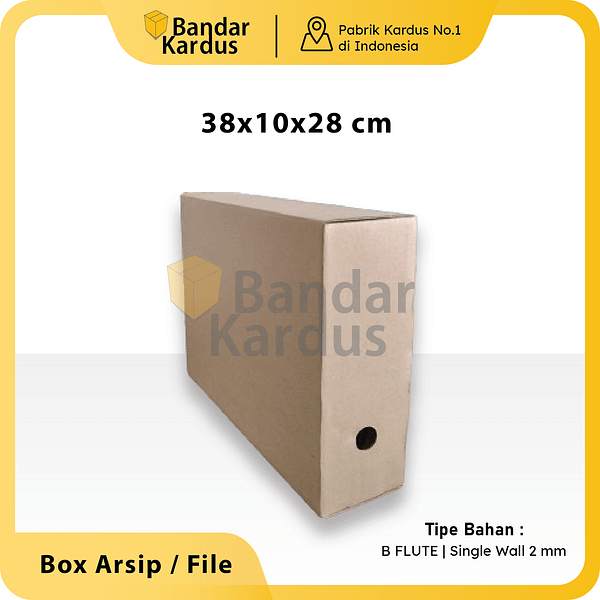 Kardus Arsip Pemerintahan Standar ANRI Ukuran 38x10x28cm