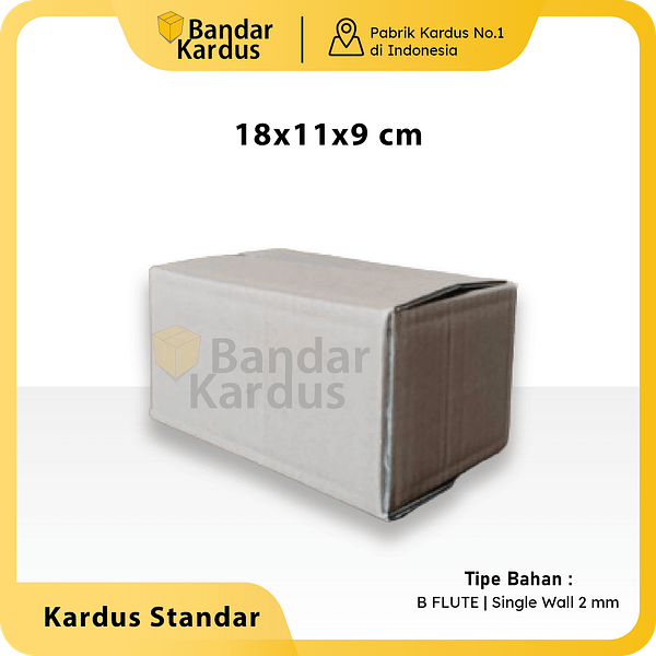 kardus uk 18x11x9cm kardus box kecil snack aksesoris18x11x9 cm