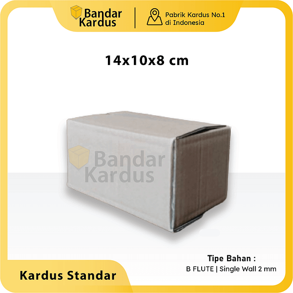 kardus packing kecil uk. 14x10x8 cm