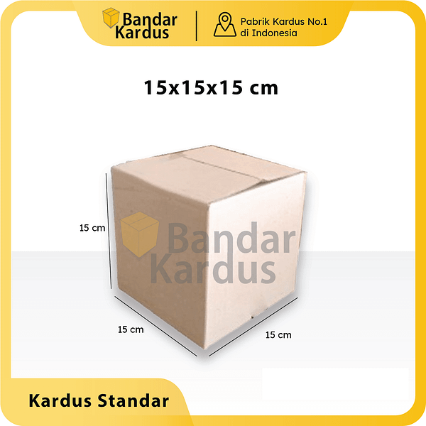 kardus packing polos uk. 15x15x15 cm