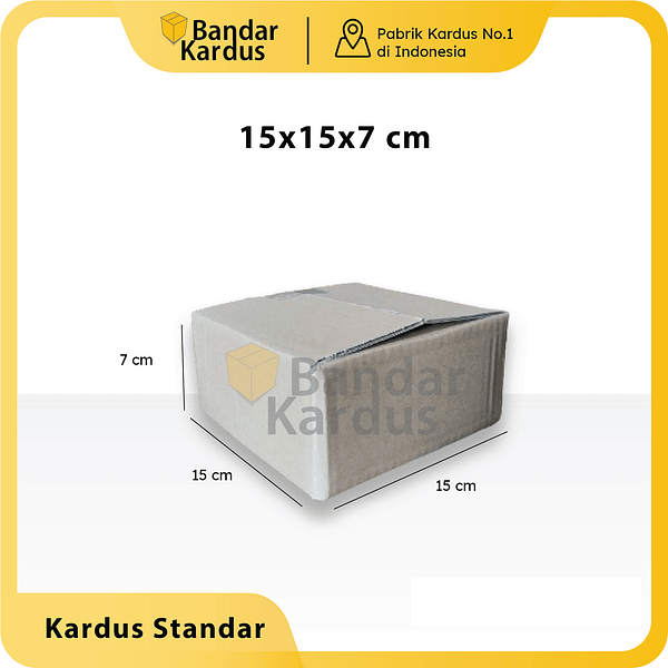 Kardus Packing Polos uk. 15x15x7 cm