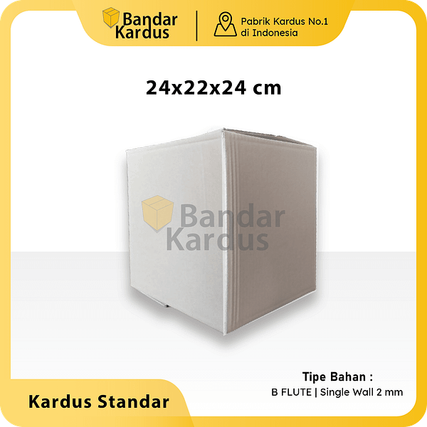 kardus packing polos uk. 24x22x24 cm