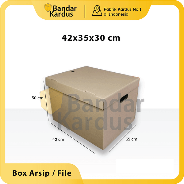 box arsip besar uk. 42x35x30cm box file dokumen