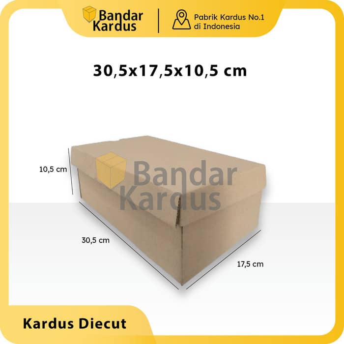 kardus box sepatu polos